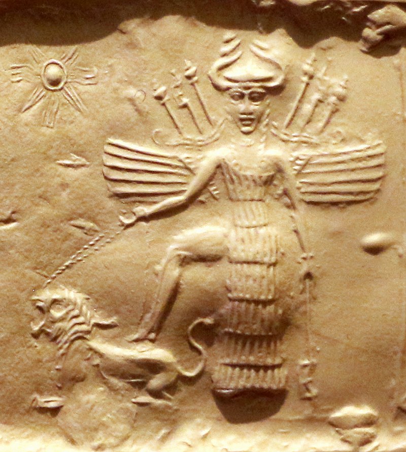 Inanna-Ishtar on Akkadian seal