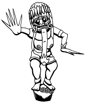 ferocious demon/goddess Rangdo